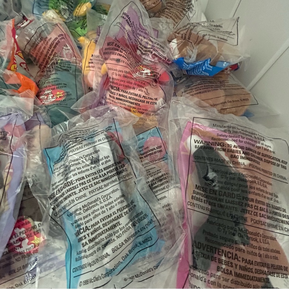 90s McDonald's 24 Ty Teenie Beanie Babies 1 to 12 complete 2 SET LOT vintage - Picture 11 of 14